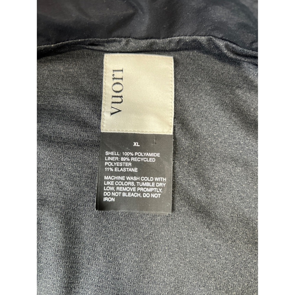 Vuori Elijo Rain Water-Resistant Black Full-zip, Hooded Jacket Size XL - Picture 4 of 8
